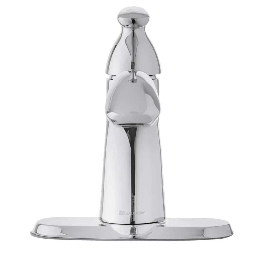 Glacier Bay Bathroom Faucet Brushed outlet Nickel White