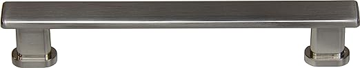 Manhattan Cabinet Pull with 5" Center to Center Satin Nickel Finish