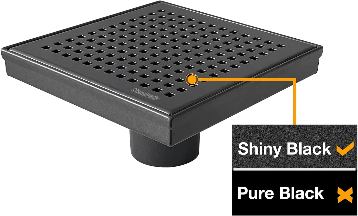 Neodrain 6-Inch Square Shower Drain Neodrain