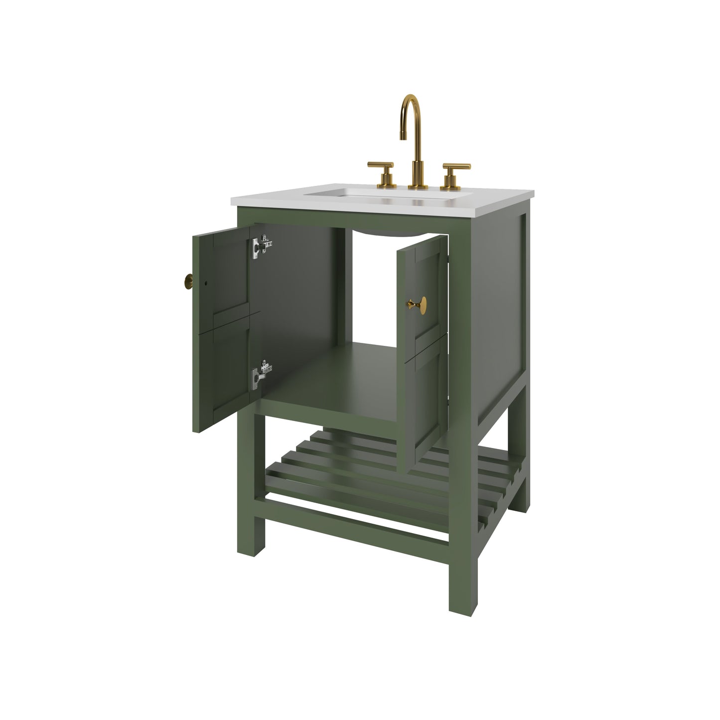 Nearmé Dallas 23.5 Inch Bathroom Vanity in Sage- Cabinet Only Nearmé