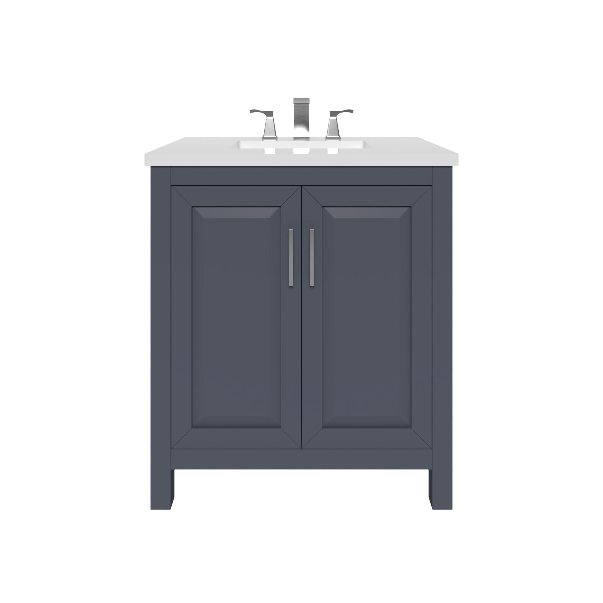 Kennesaw 29.5 inch Bathroom Vanity in Charcoal- Cabinet Only Atlanta Vanity & Bathworks