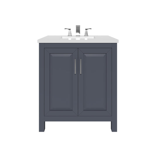 Kennesaw 29.5 inch Bathroom Vanity in Charcoal- Cabinet Only Atlanta Vanity & Bathworks