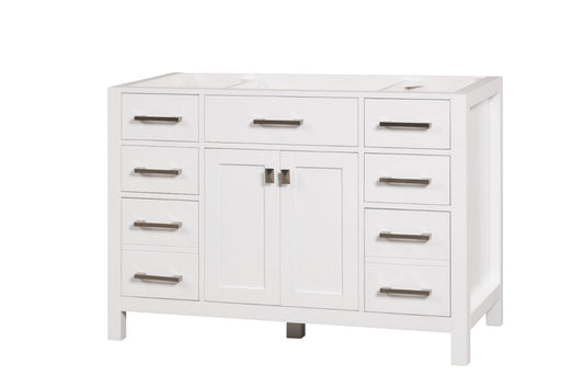 London 47.5 Inch- Single Bathroom Vanity in Bright White ER VANITIES