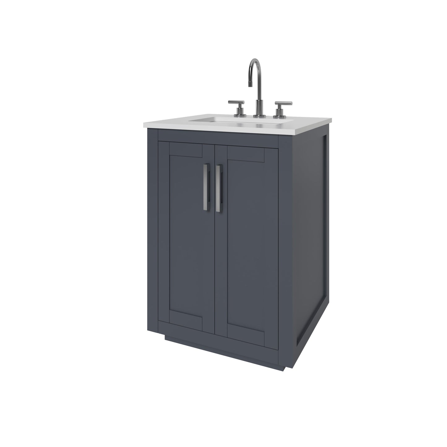 Nearmé Miami 23.5 Inch Bathroom Vanity in Grey- Cabinet Only Nearmé