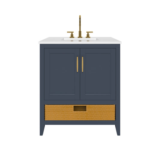 Nearmé New York 29.5 Inch Bathroom Vanity in Blue- Cabinet Only Nearmé