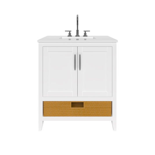 Nearmé New York 29.5 Inch Bathroom Vanity in White- Cabinet Only Nearmé