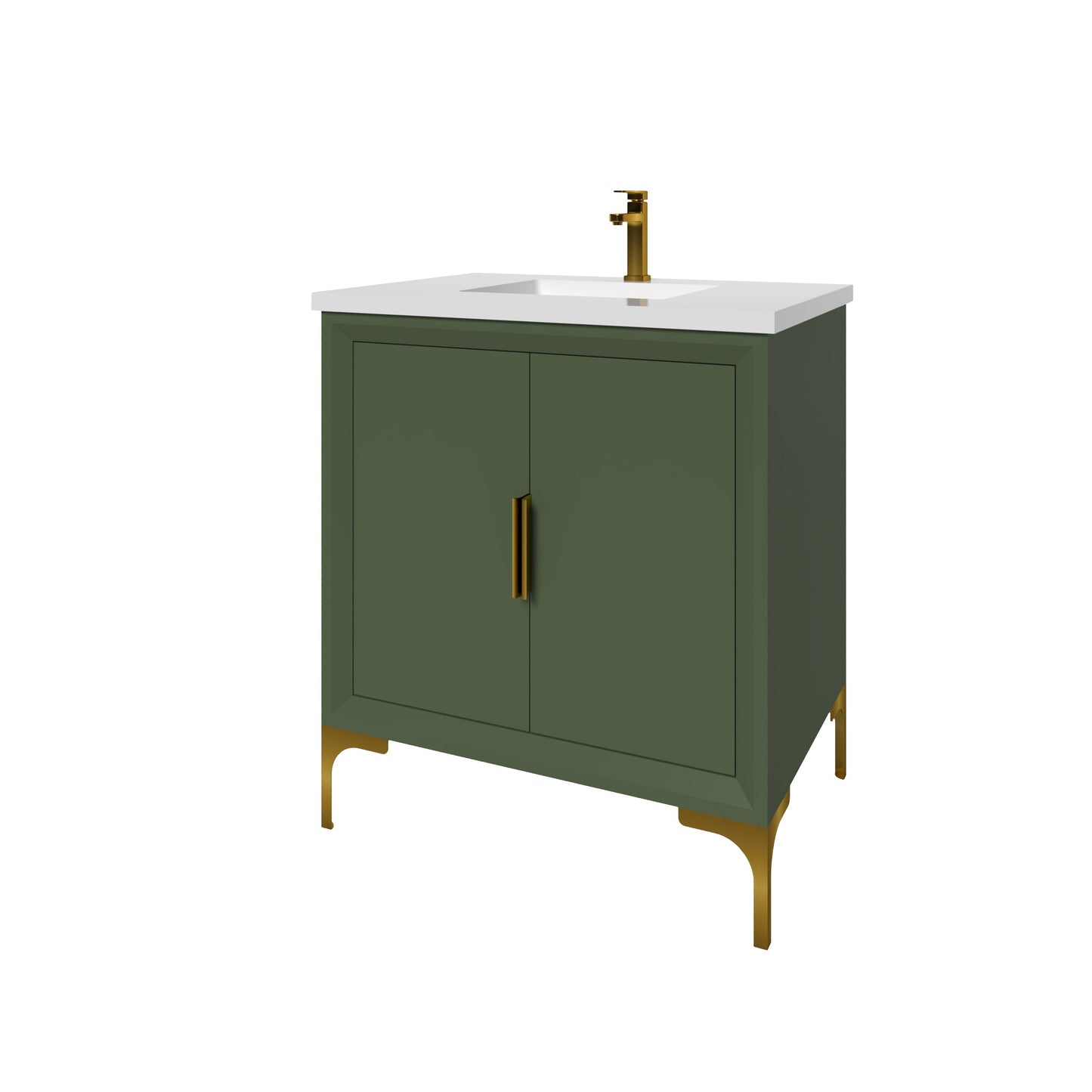 Oxford 29.5 Inch Bathroom Vanity in Sage Green ER VANITIES