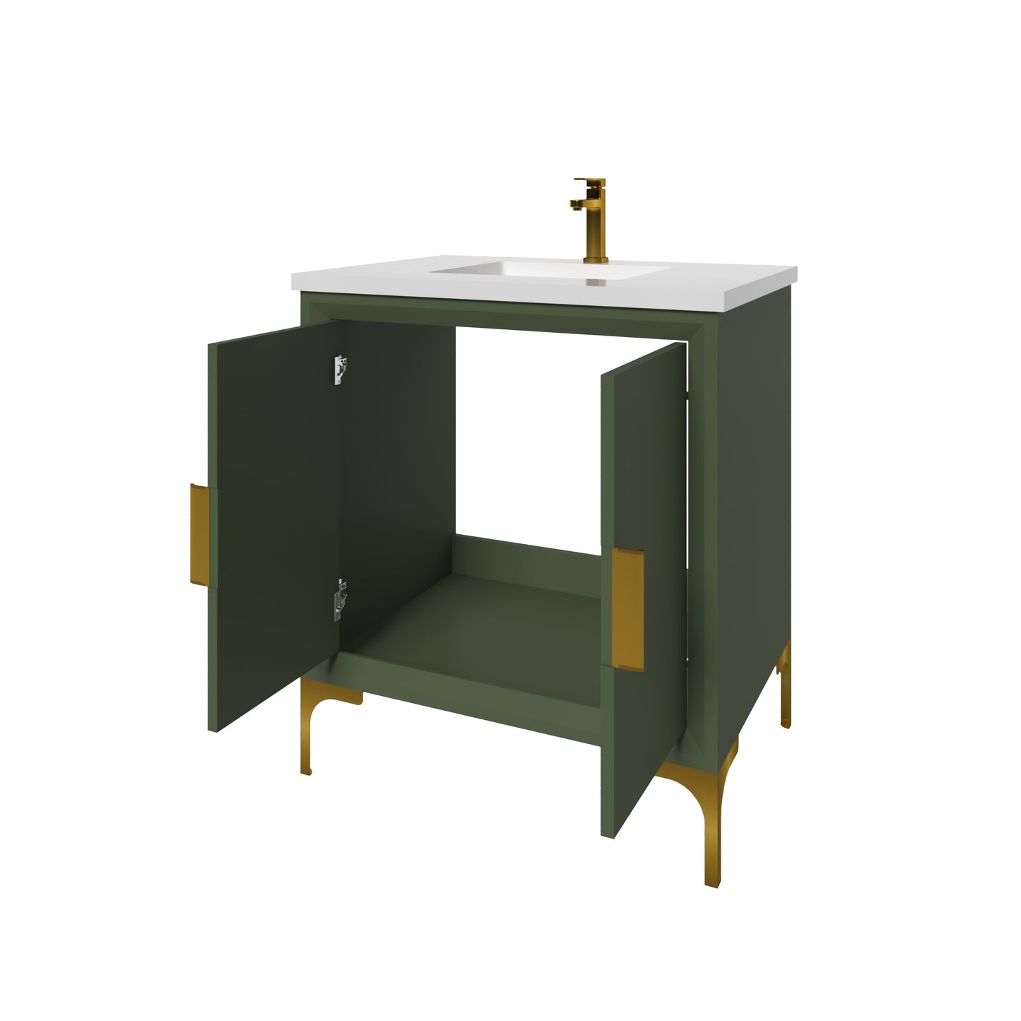 Oxford 29.5 Inch Bathroom Vanity in Sage Green ER VANITIES