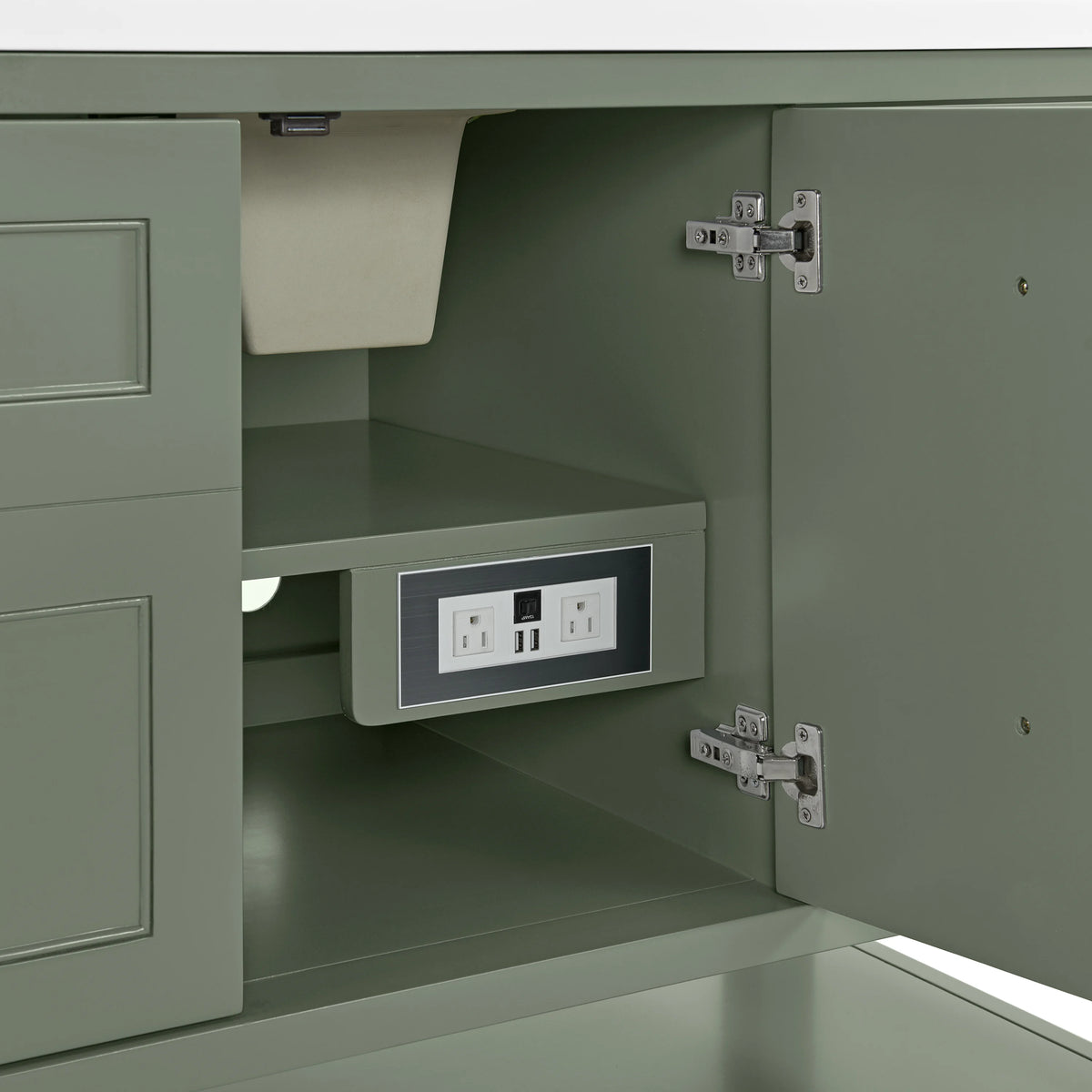 Breckenridge 60" Single Vanity, Smokey Celadon, view 8
