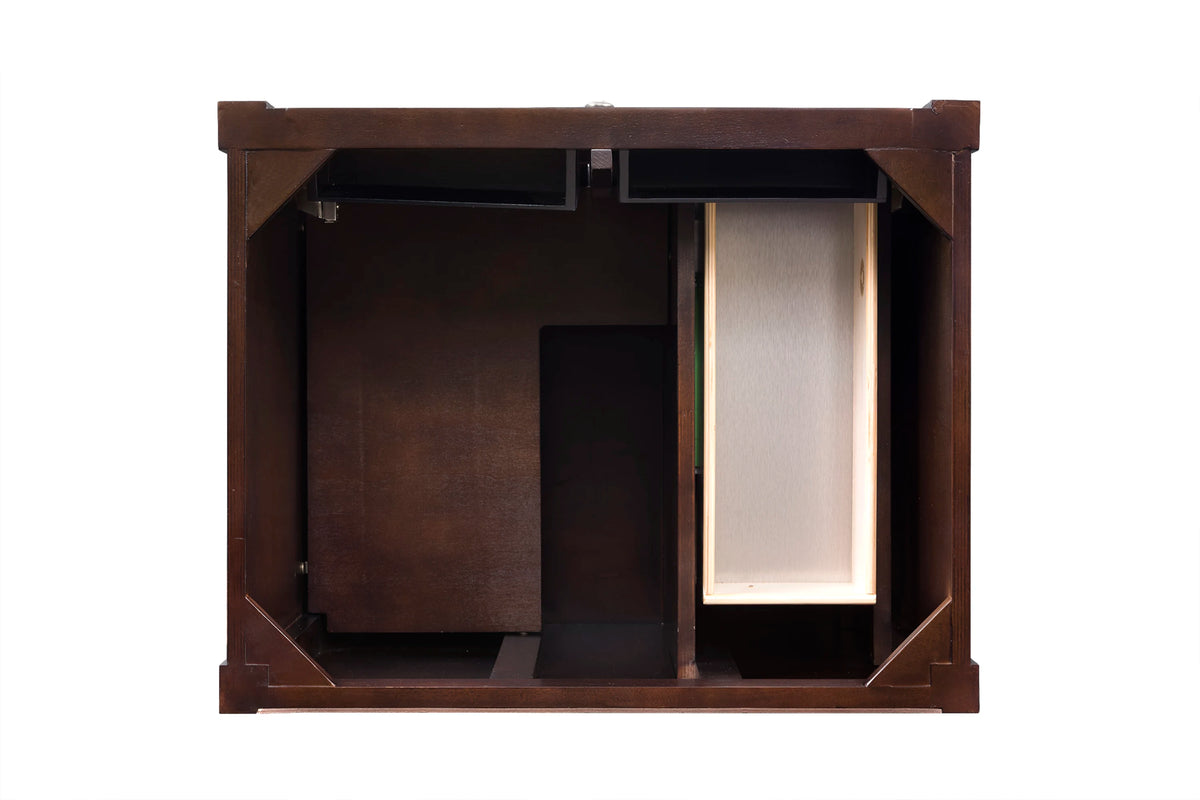 Brittany 30" Single Vanity Cabinet, Burnished Mahogany, view 2