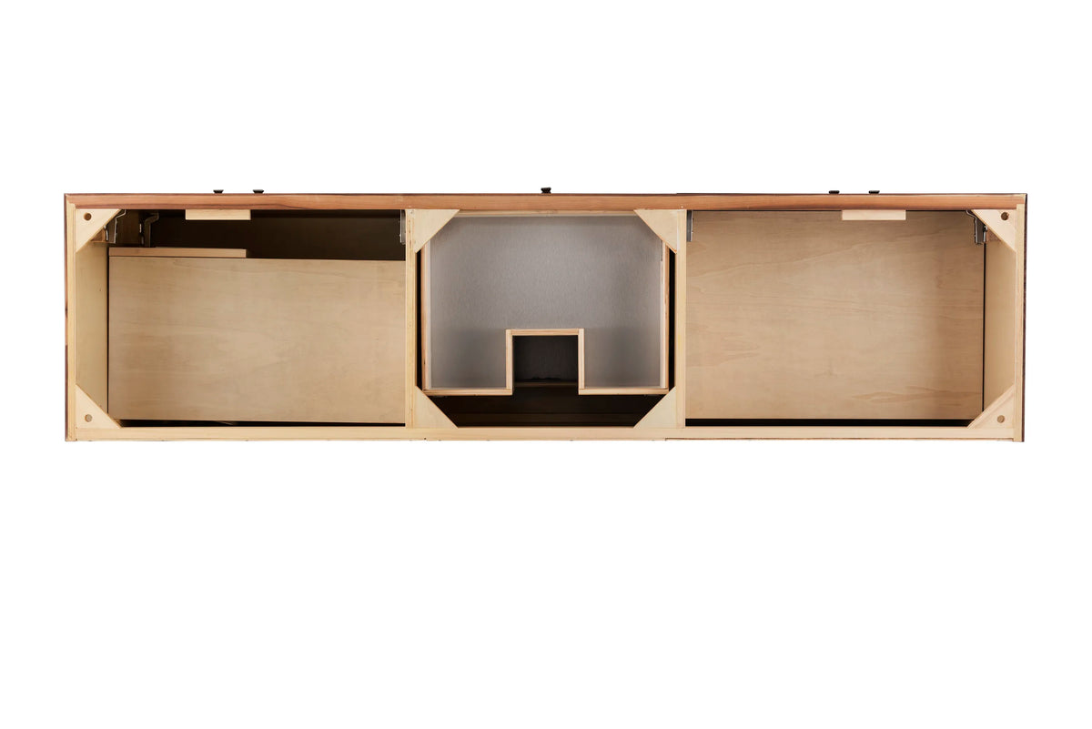 Linear 72" Single Vanity, Mid-Century Walnut, view 2