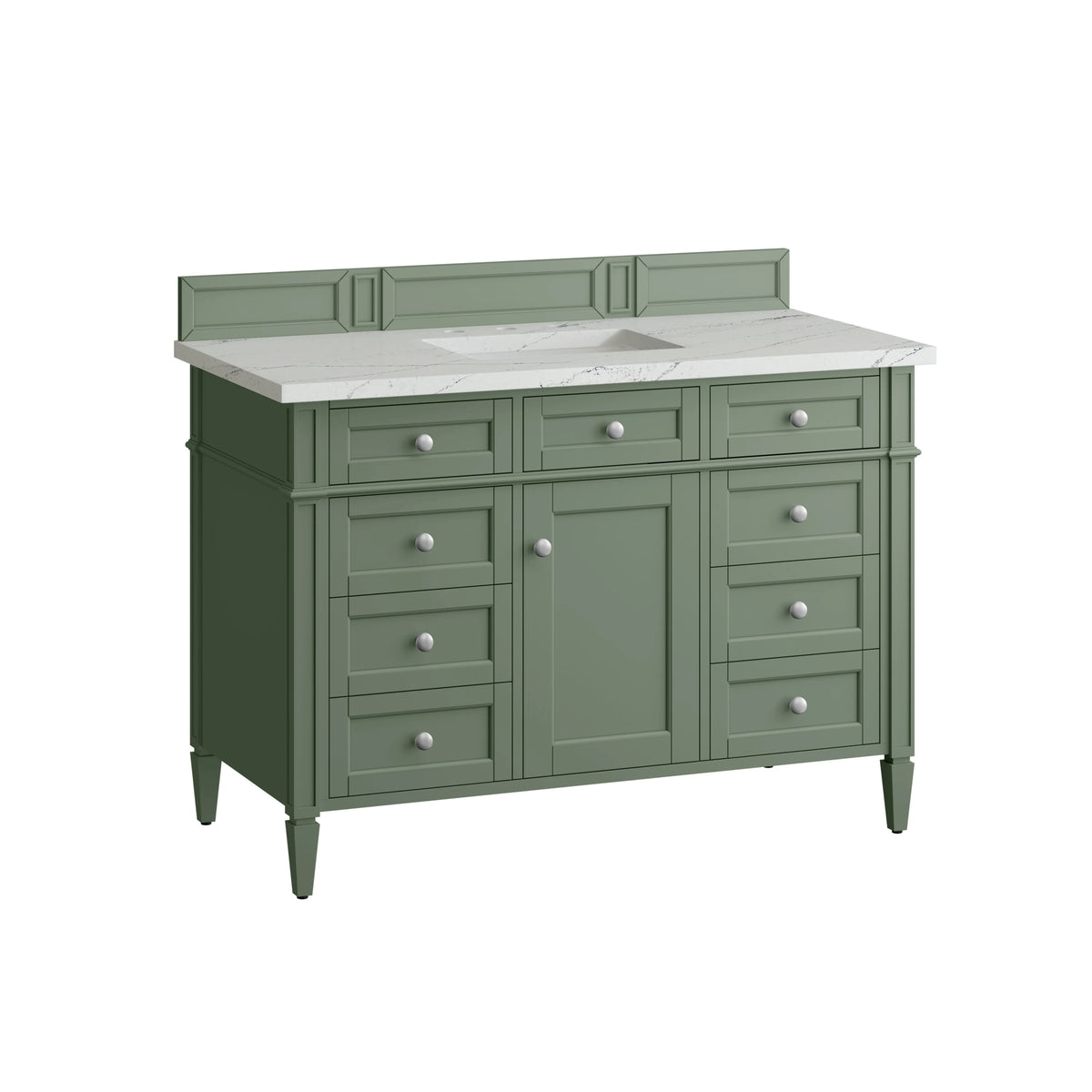 Brittany 48" Single Vanity, Smokey Celadon w/ 3 CM Ethereal Noctis Top, view 7