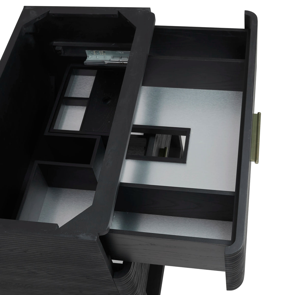 Lucian 36" Single Vanity, Carbon Oak w/ 3 CM Victorian Silver Silestone Top, view 14