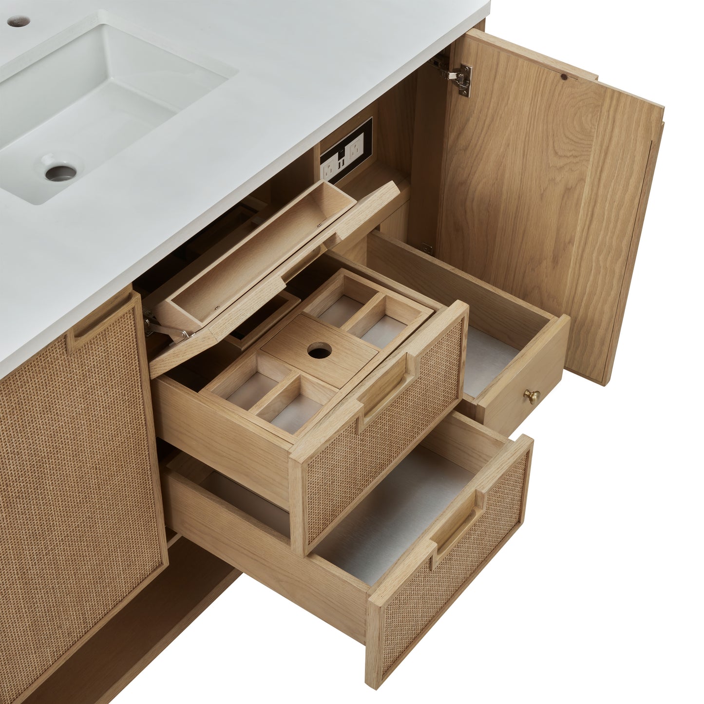 Renovate for Less Atlanta Solene 48" Single Vanity, Seaside Oak