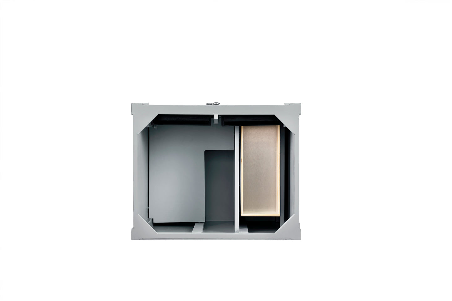 Renovate for Less Atlanta Brittany 30" Single Vanity, Urban Gray, w/ 3 CM Tajnar Eclos Top