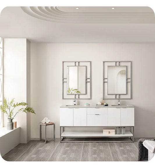 Brenlyn 72" Vanity in Glossy White