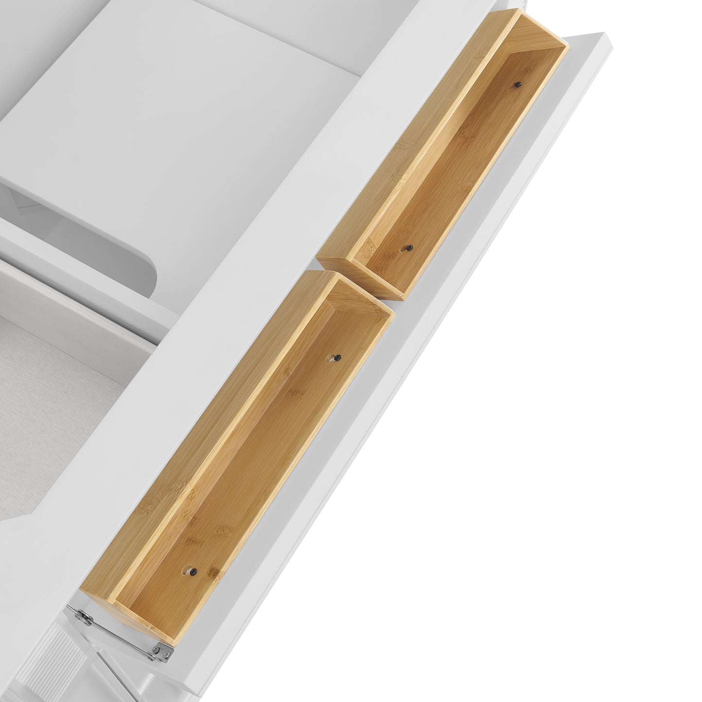 Renovate for Less Atlanta Lorelai 36" Single Vanity, Bright White, w/ 3 CM Tajnar Eclos Top