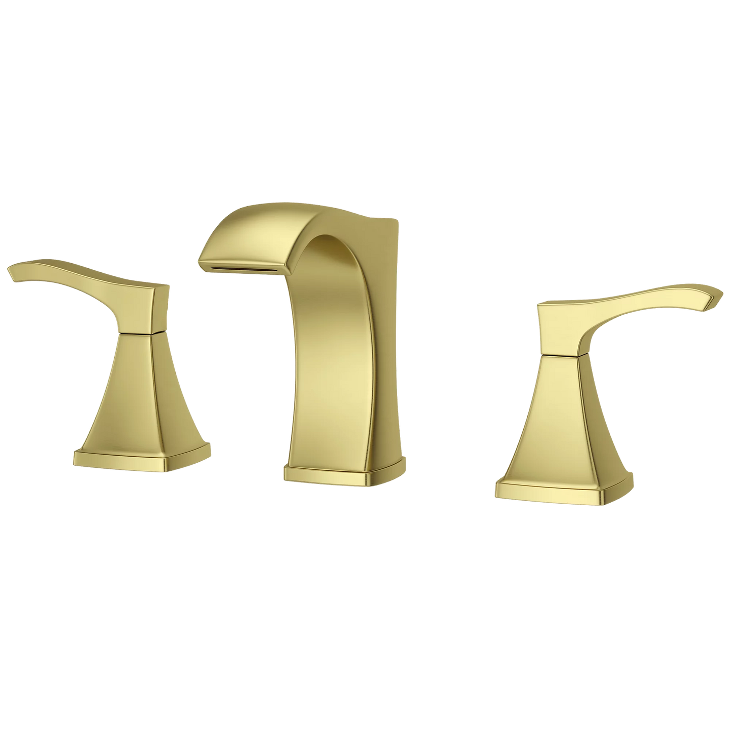 Venturi 8" Widespread Bath Faucet in Brushed Gold
