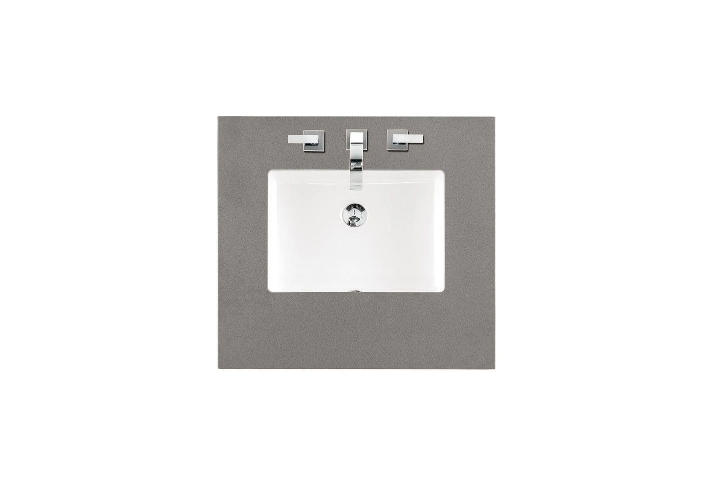 Renovate for Less Atlanta 26" Single Top, 3 CM Grey Expo Silestone w/ Sink