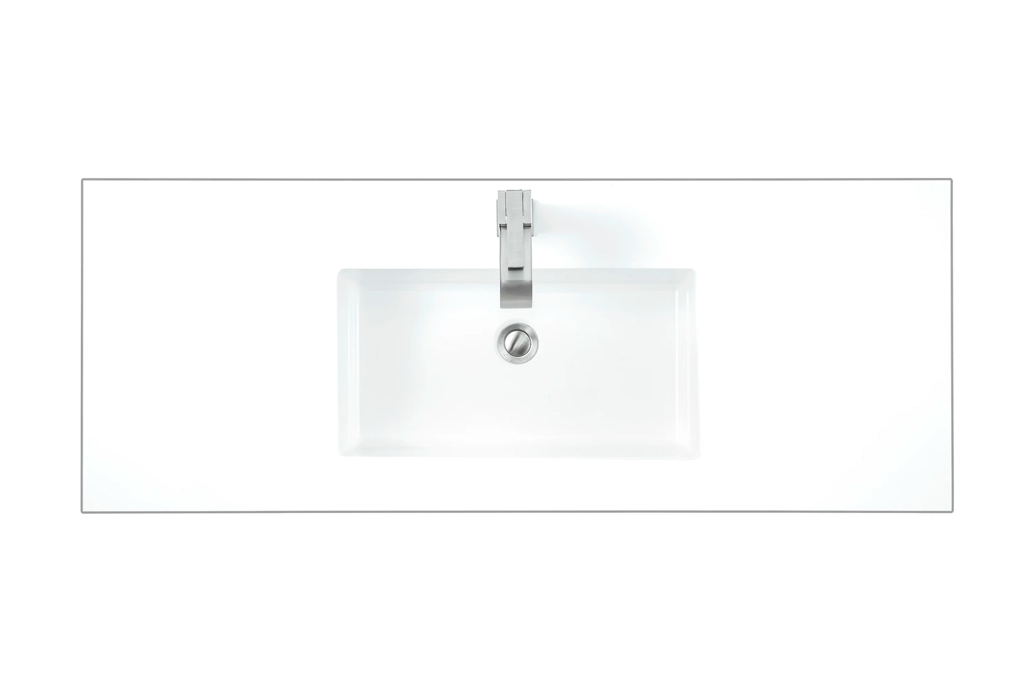 Renovate for Less Atlanta 47.3" Single Sink Top, Glossy White