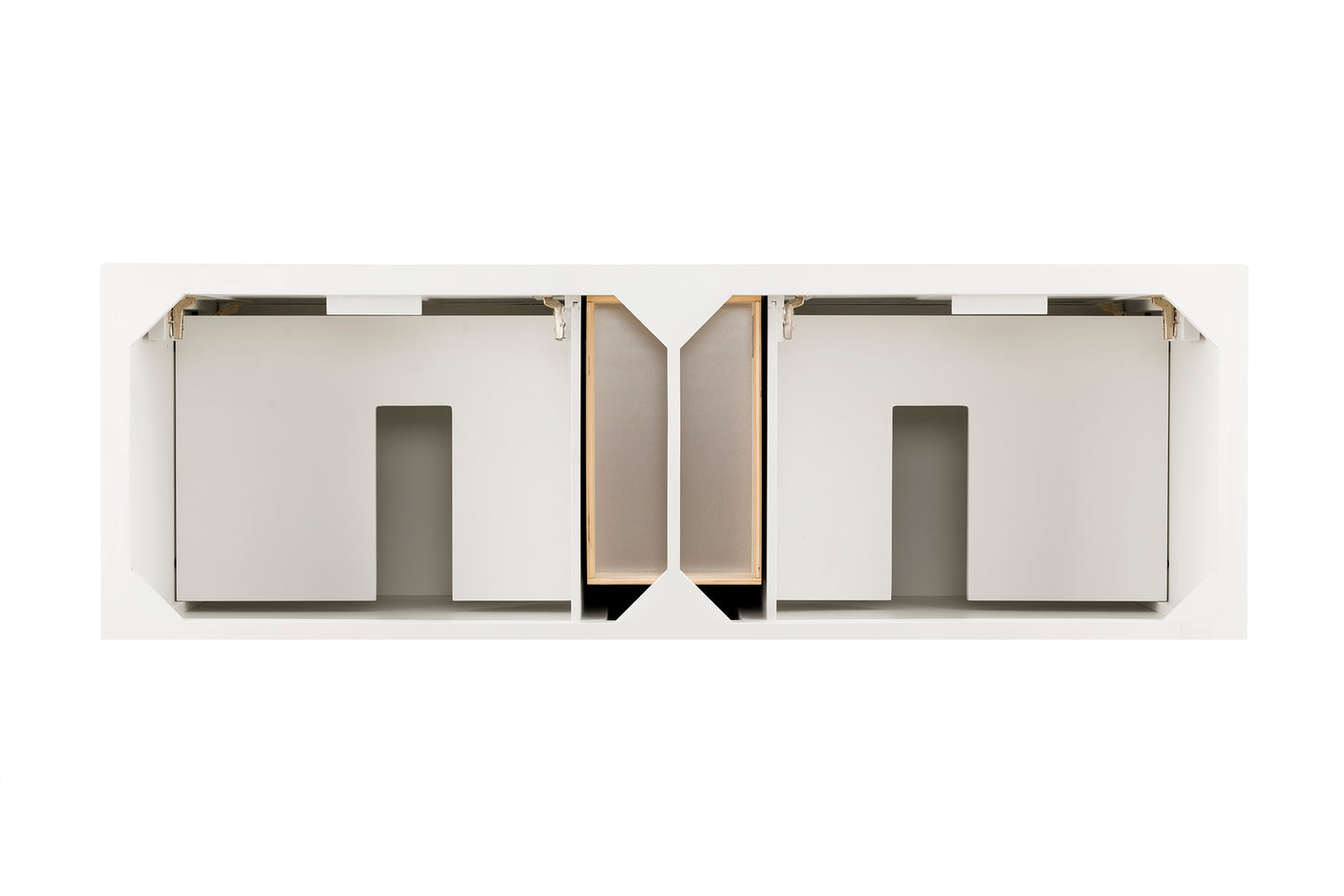 Providence 72" Double Vanity Cabinet, Bright White James Martin