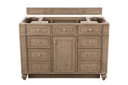 Bristol 48" Single Vanity Whitewashed Walnut James Martin Vanities
