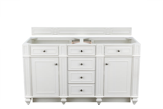 Bristol 60" Double Vanity, Bright White James Martin Vanities