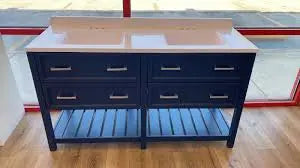 York 60 in Vanities in Navy Blue Ethan Roth