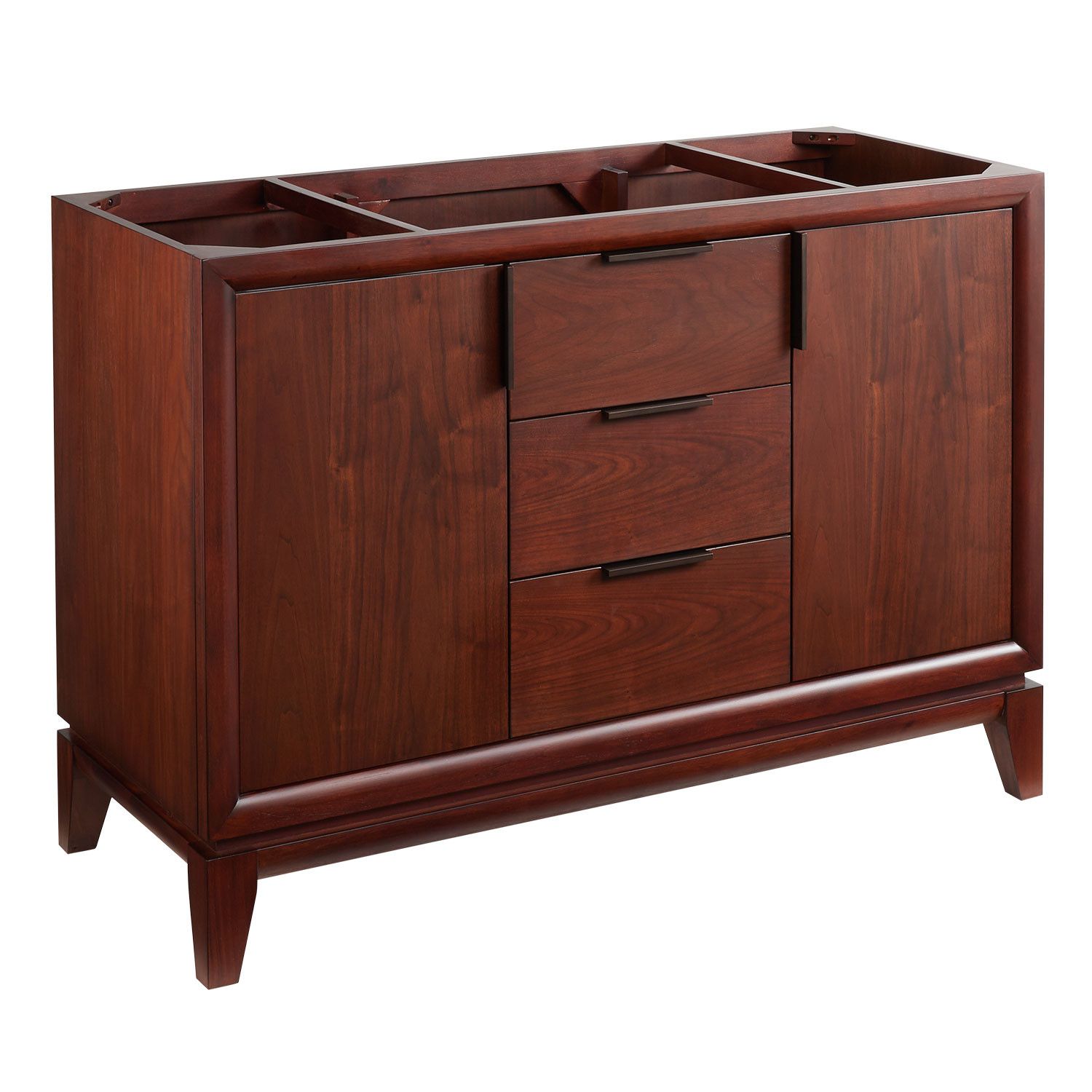 48" TALYN MAHOGANY VANITY IN  LIGHT WALNUT- Cabinet Only Signature Hardware