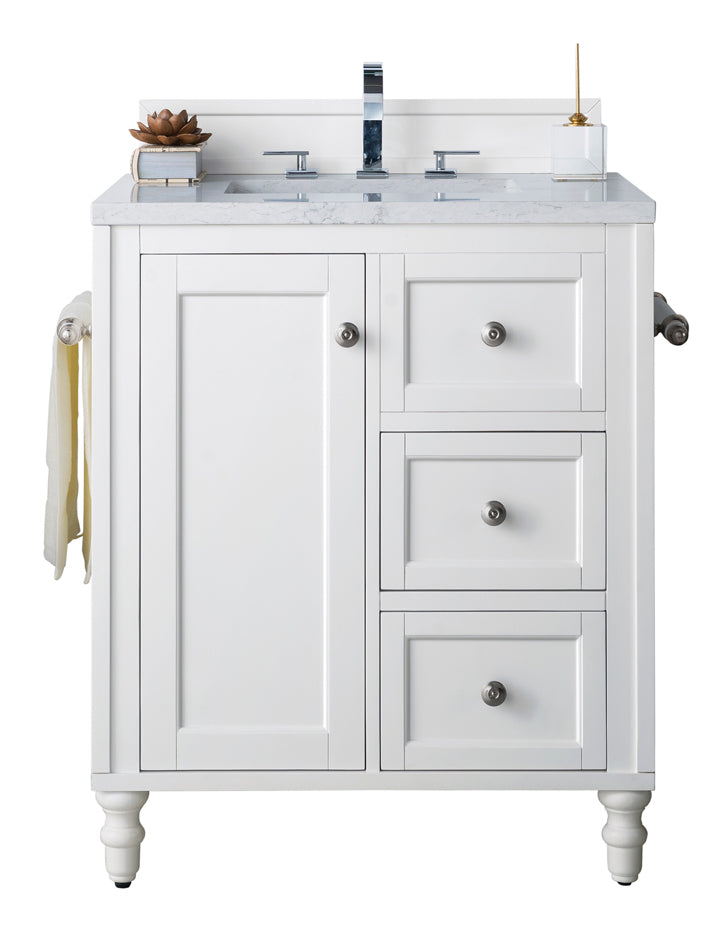 Copper Cove Encore 30" Single Vanity, Bright White James Martin Vanities