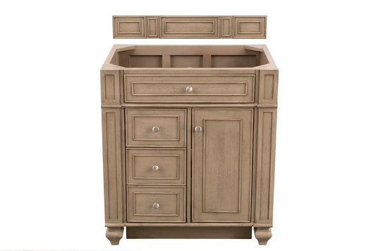 Bristol 30" Single Vanity Whitewashed Walnut James Martin Vanities