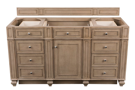 Bristol 60" Single Vanity Whitewashed Walnut James Martin Vanities