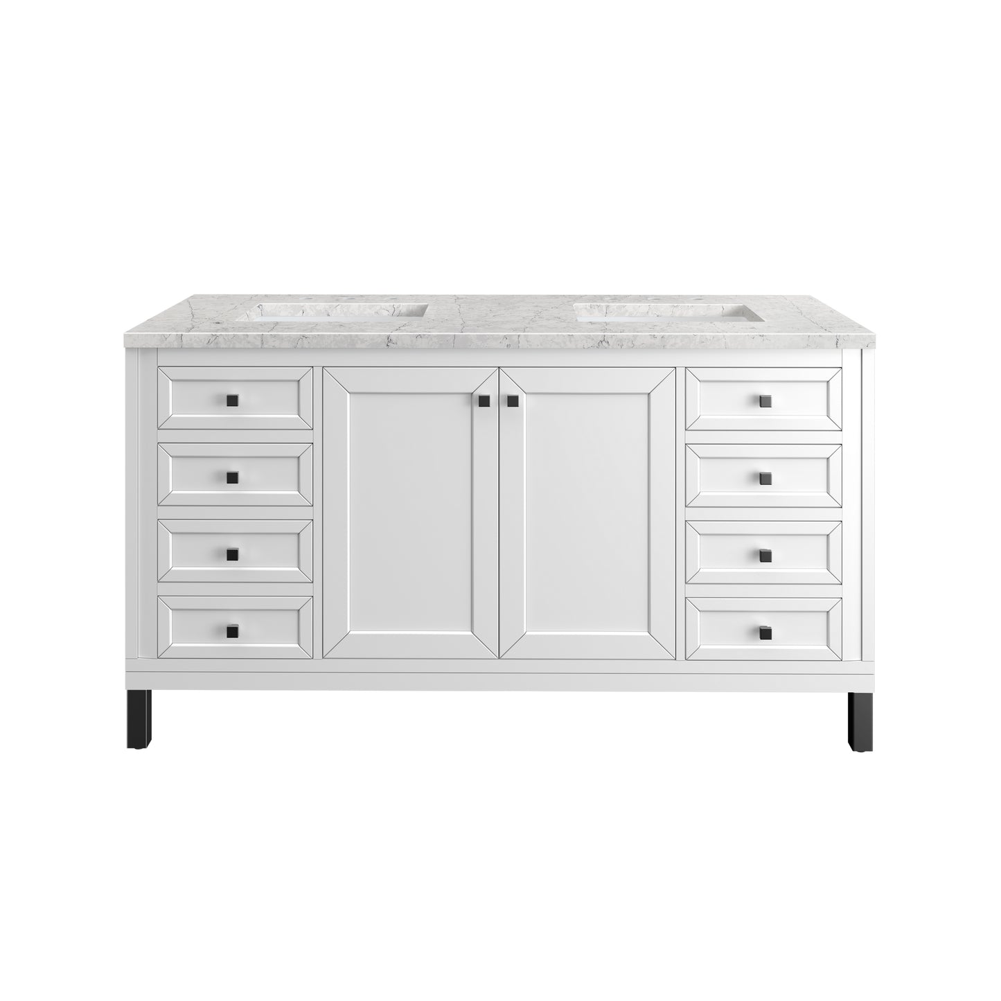 Bathroom Vanities Outlet Atlanta Renovate for LessPart: Chicago Knobs and Legs Set for V60" in Matte Black