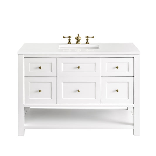 Breckenridge 48" Single Vanity, Bright White James Martin Vanities