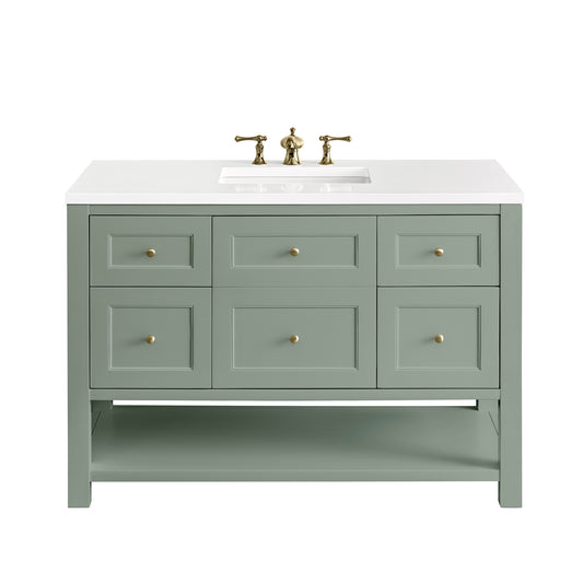 Breckenridge 48" Single Vanity, Smokey Celadon James Martin Vanities