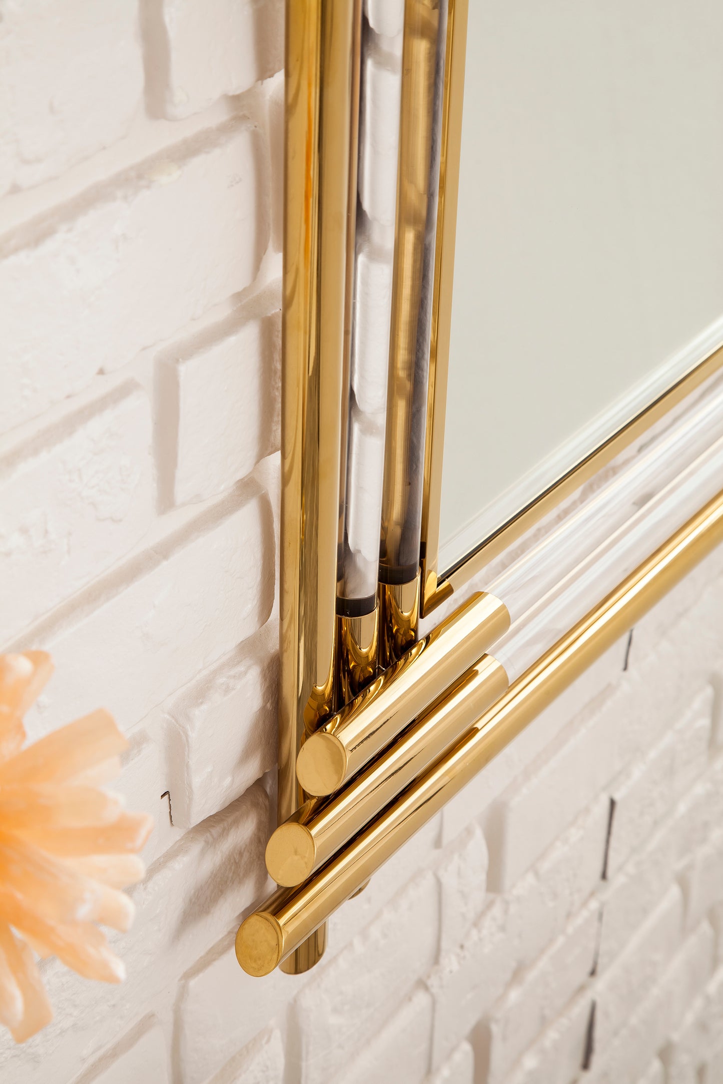 Bathroom Vanities Outlet Atlanta Renovate for LessSarasota 35.4" Mirror, Polished Gold and Lucite