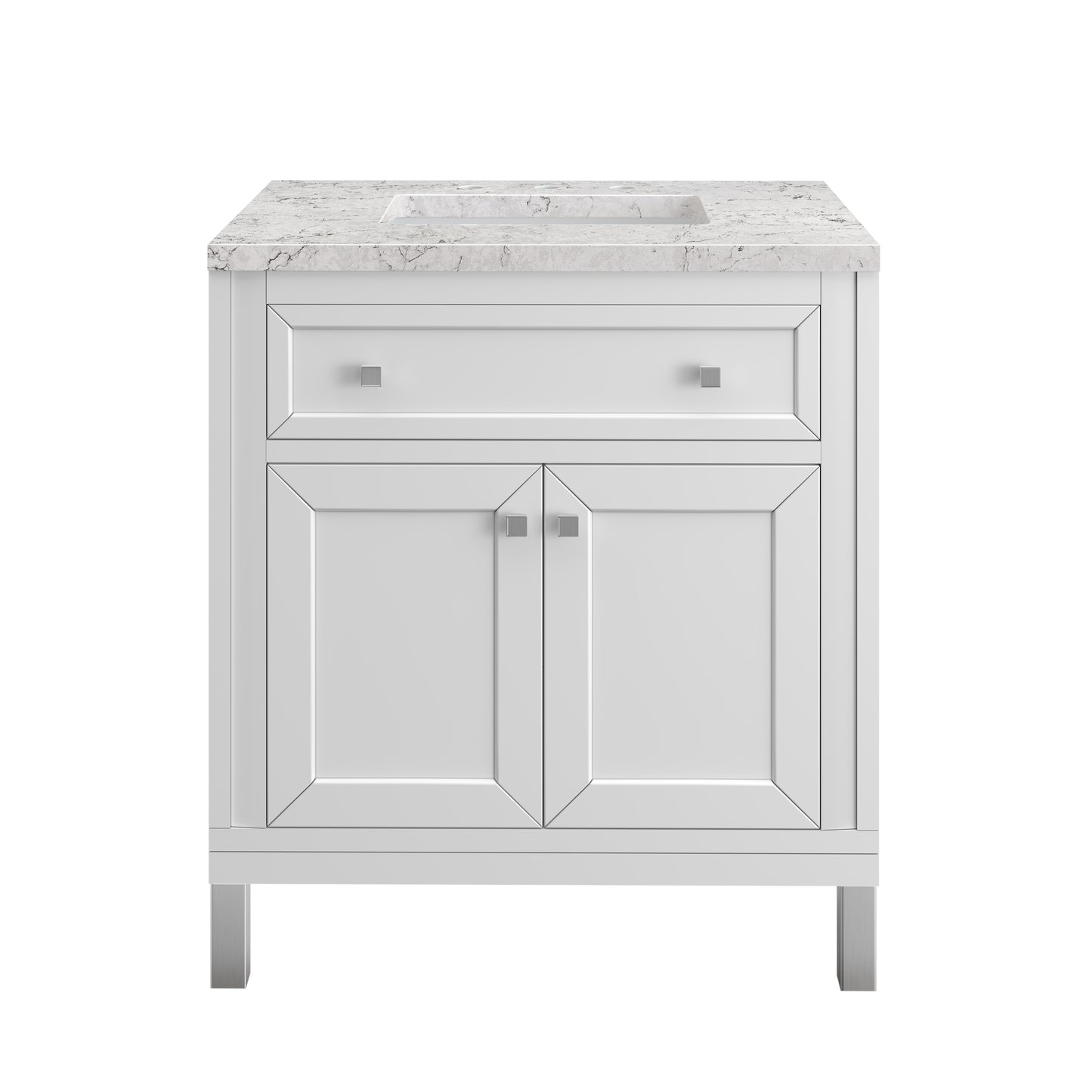 Bathroom Vanities Outlet Atlanta Renovate for LessPart: Chicago Knobs and Legs Set for V30" and V36" in Brushed Nickel