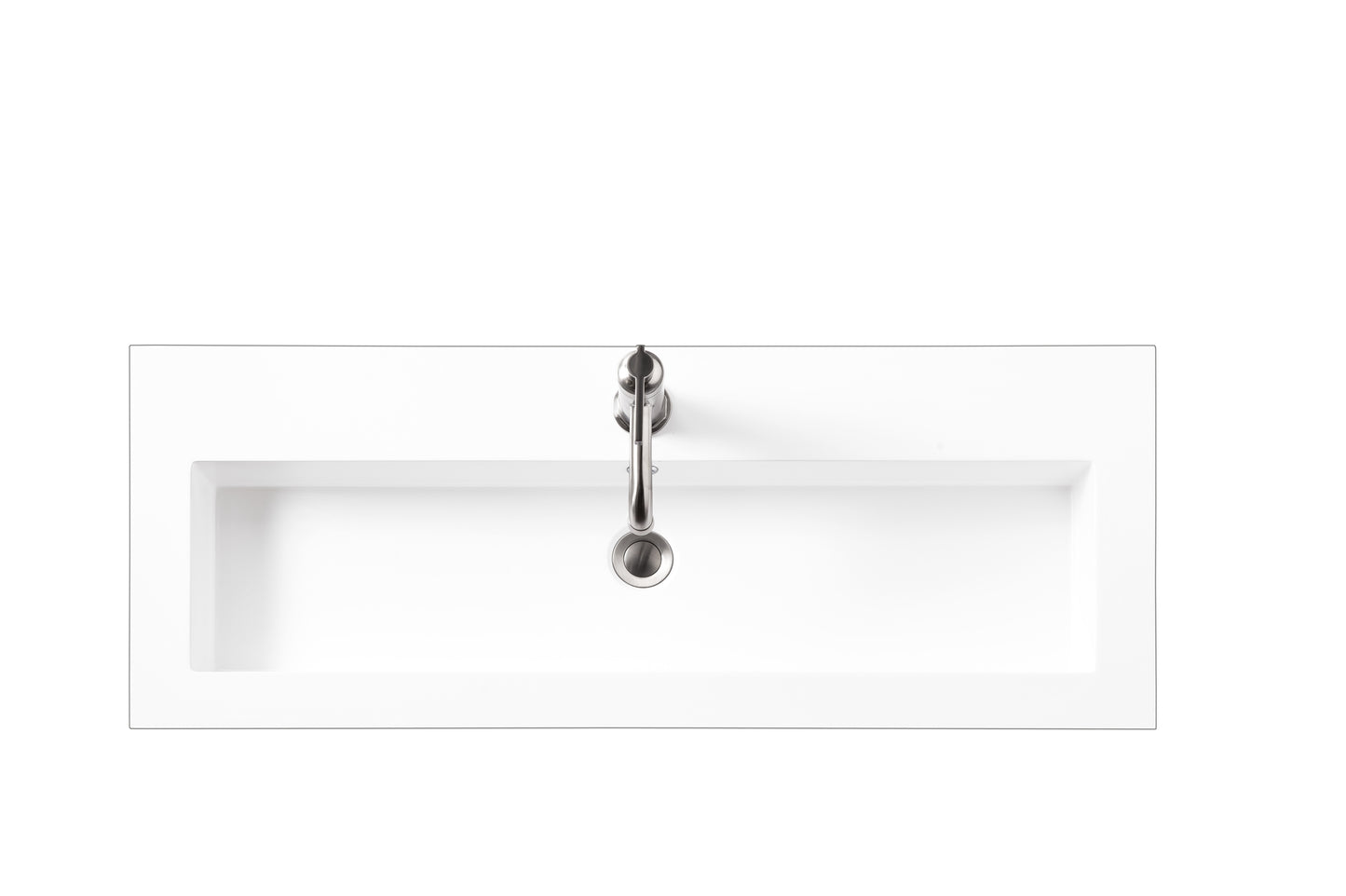 Bathroom Vanities Outlet Atlanta Renovate for LessComposite Countertop 39.5" W x 15.4" D Sink, White Glossy