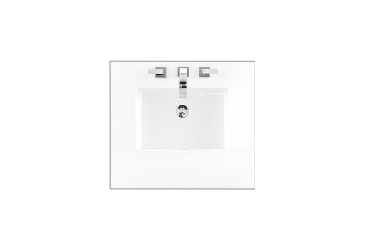 Bathroom Vanities Outlet Atlanta Renovate for Less26" Single Top, 3 CM White Zeus Quartz w/ Sink