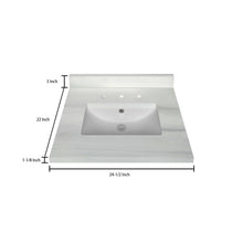 Bathroom Vanity Top 3 CM Woodgrain 24.5 In W x 22 In D Bathroom Vanities Outlet