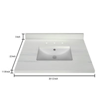 Stock Top 3 CM Woodgrain 30.5 In W x 22 In D Bathroom Vanities Outlet