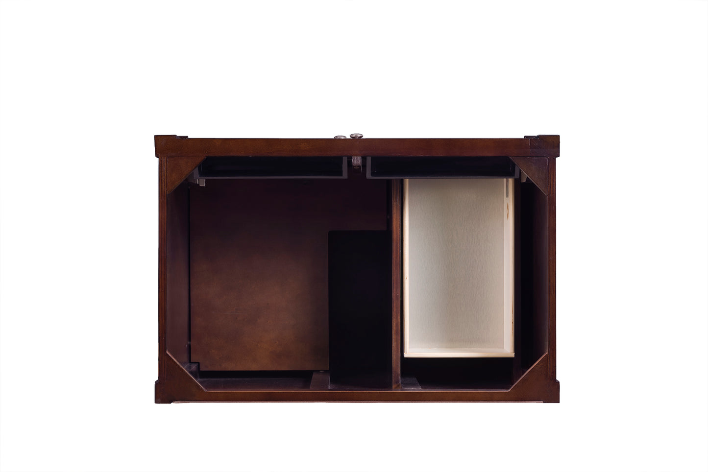 Renovate for Less Atlanta Brittany 36" Single Vanity, Burnished Mahogany w/ 3 CM Ethereal Noctis Silestone Top