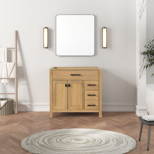 London 35.5 Inch- Single Bathroom Vanity in Desert Oak ER VANITIES