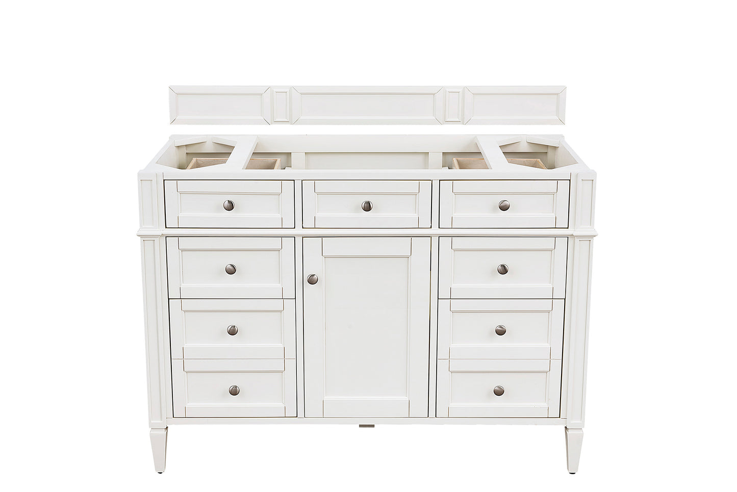 Renovate for Less Atlanta Brittany 48" Single Vanity in Bright White, w/ 3 CM Phantome Eclos Top