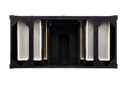Renovate for Less Atlanta Brittany 48" Single Vanity, Black Onyx, w/ 3 CM Phantome Eclos Top