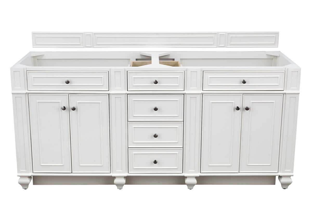 Renovate for Less Atlanta Bristol 72" Double Vanity Cabinet, Bright White