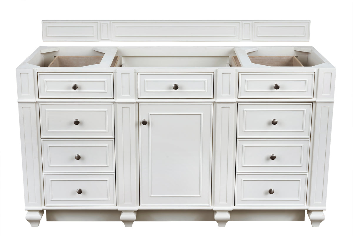 Bristol 60" Single Vanity Cabinet, Bright White