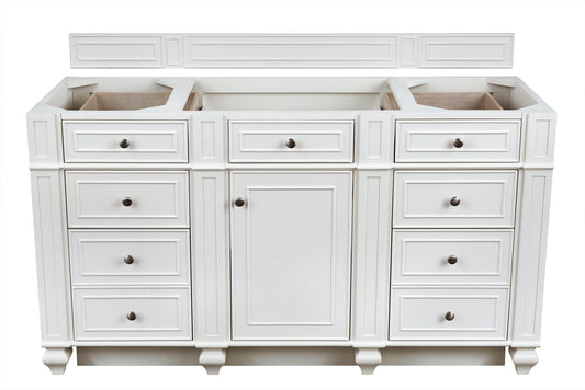 Bristol 60" Single Vanity Cabinet, Bright White