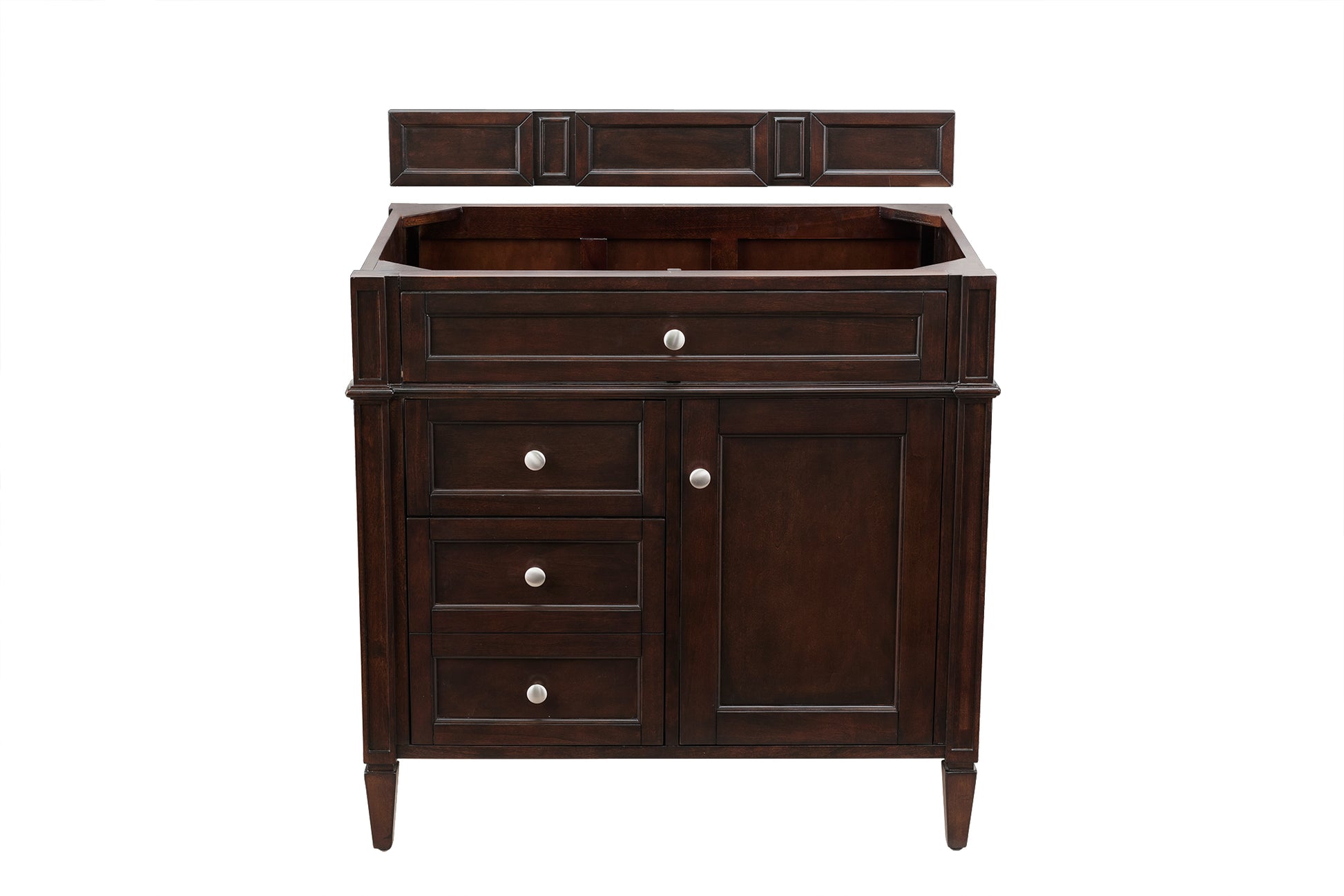 Renovate for Less Atlanta Brittany 36" Single Vanity Cabinet, Burnished Mahogany