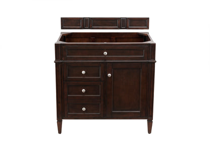 Renovate for Less Atlanta Brittany 36" Single Vanity Cabinet, Burnished Mahogany
